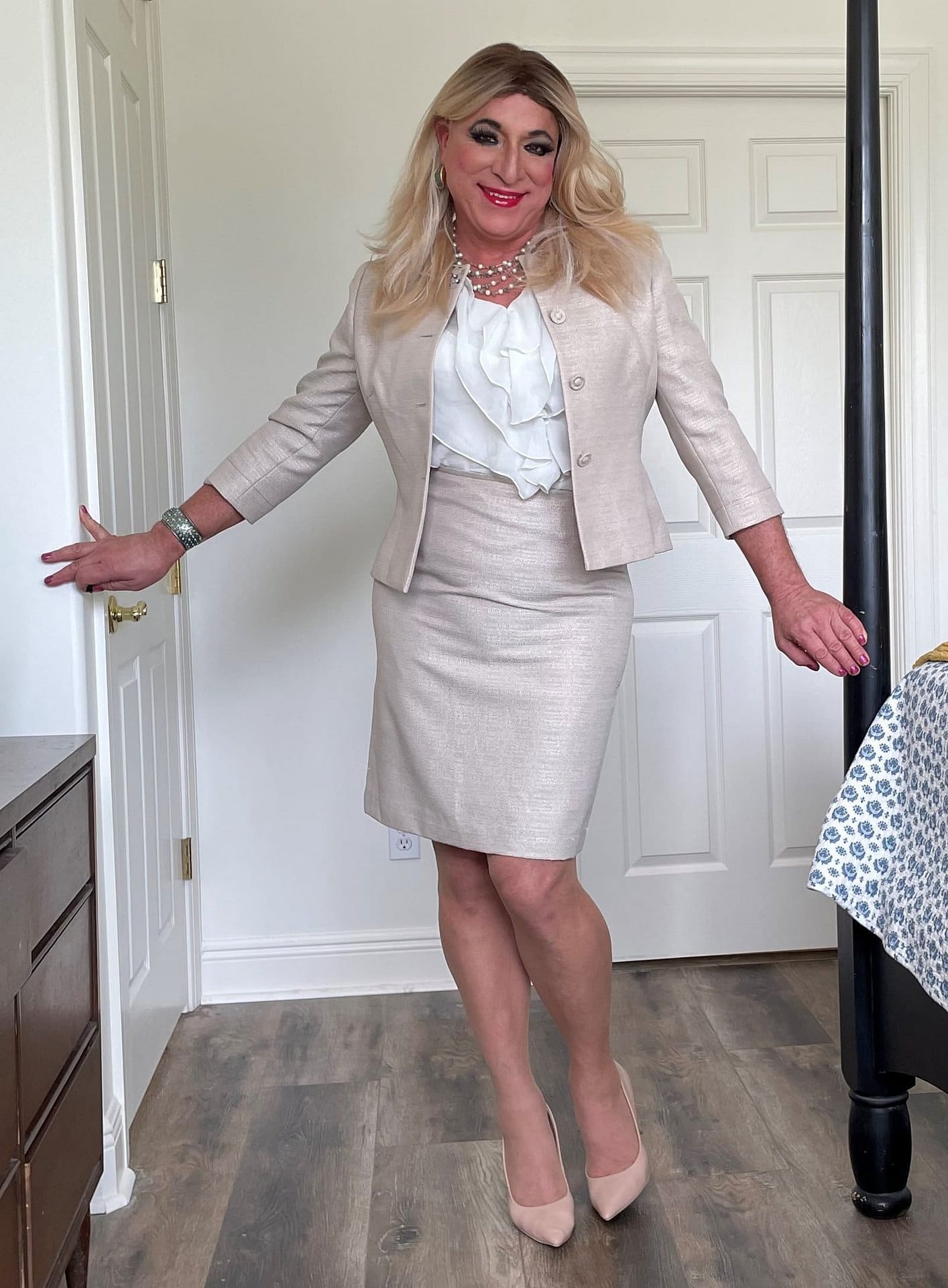 My First Skirt Suit Part Blonde Ambition Crossdresser Heaven