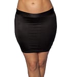 Black Lycra Mini Skirt