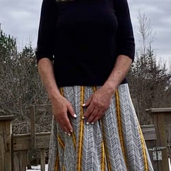 Skirt with pantyhose