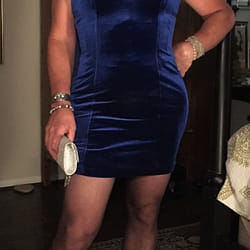 Velvet party dress with crystal bling
