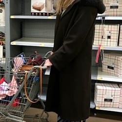 Having some girl fun shopping.