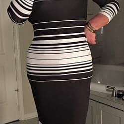 Bodycon dress from a 2019 photoshoot