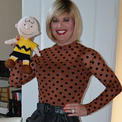 Charlie Brown and I Having More Fun With Polka Dots!