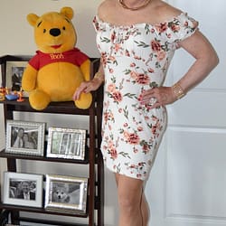 Pooh seems to really like this dress!