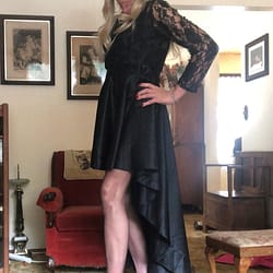 Black lace dress dress