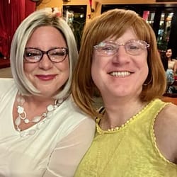 Enjoying a nice martini at our fun tapas bar with Diane!