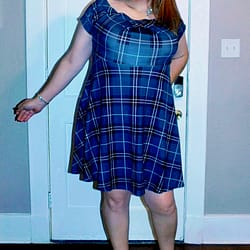 Plaid short dress