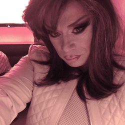 Trying to look sultry at tgirl nights