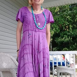Purple goth dress