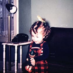 This was me, aged about 2yo, A very pretty little girl