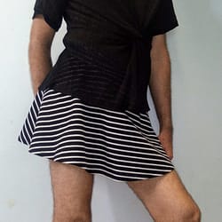 I like short flair-skirts and tops