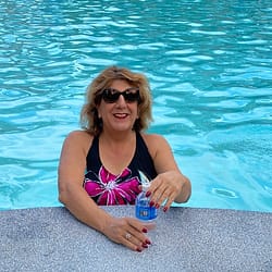 Palm Springs at the pool bar