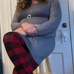 Red Plaid Tights for Valentine’s Day