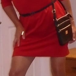 I love wearing red