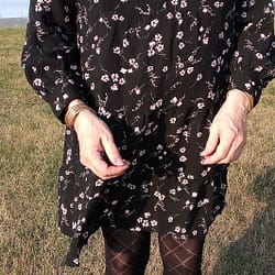 dress with floral pattern