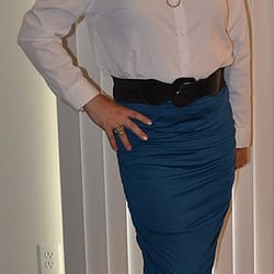 Blue stretchy skirt
