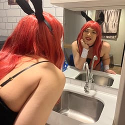 Bunny Girl in the mirror