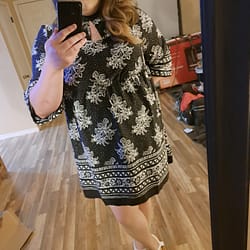 Just some fun trying on a new dress.