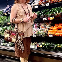 My mom said I look like a chic housewife, grocery shopping