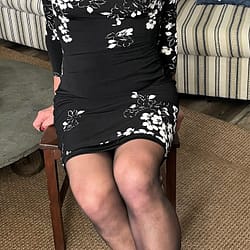 LBD with white flowers