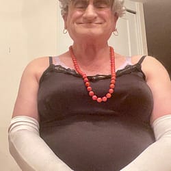 Granny getting ready to play March 2023