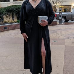 First time in an evening gown!
