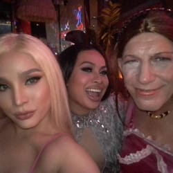 Selfie with the stars of drag cabaret