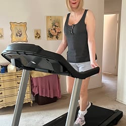 Angela on the Treadmill