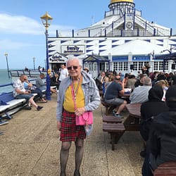 Alison on Eastbourne Pier 2nd July 2023