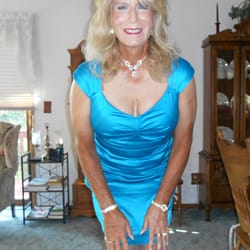 New blue cocktail dress