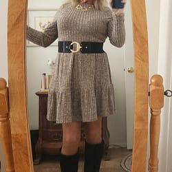 Another sweater dress.