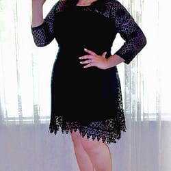 LBD with lace overlay
