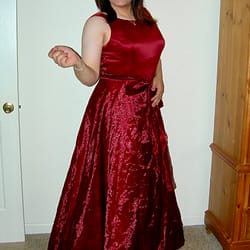 Burgundy formal gown
