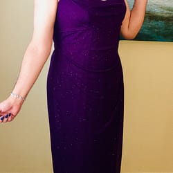 Purple formal, same day as the beaded gown