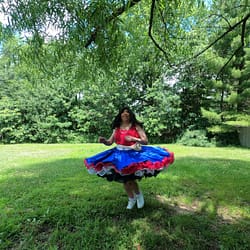 Twirling in my July 4 2023 outfit