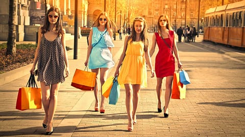 Transgender women shopping on black friday
