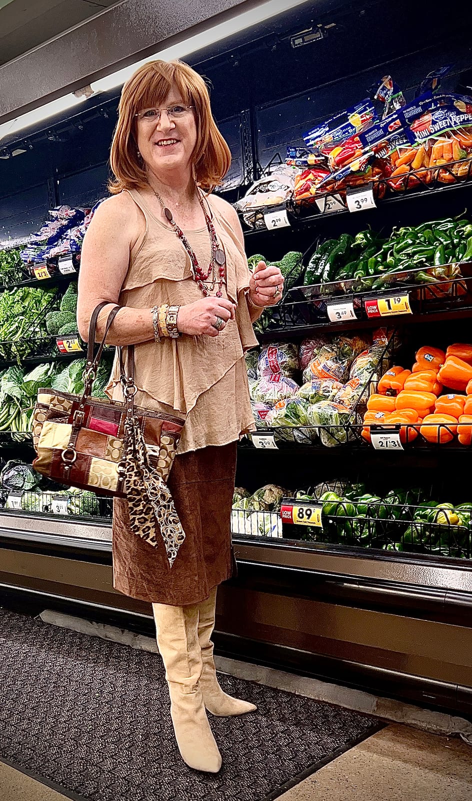 My mom said I look like a chic housewife, grocery shopping ...