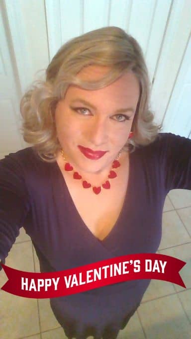 crossdresser valentines day