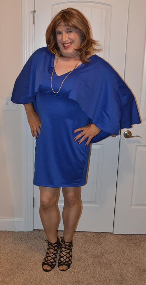 Blue wing dress – Crossdresser Heaven