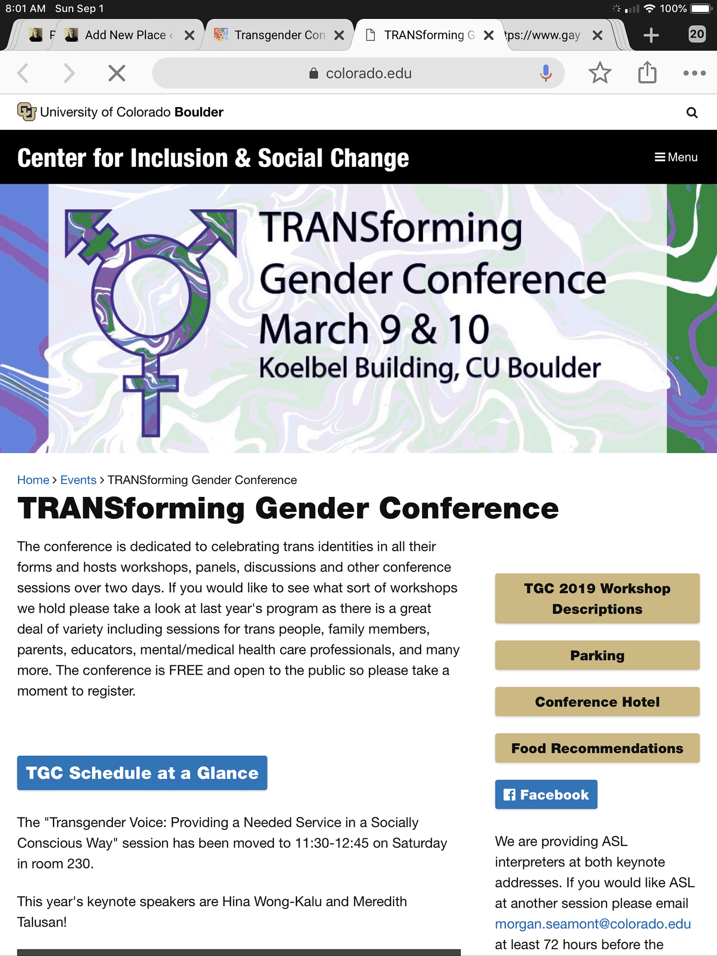 TRANSforming Gender Conference Transgender Heaven